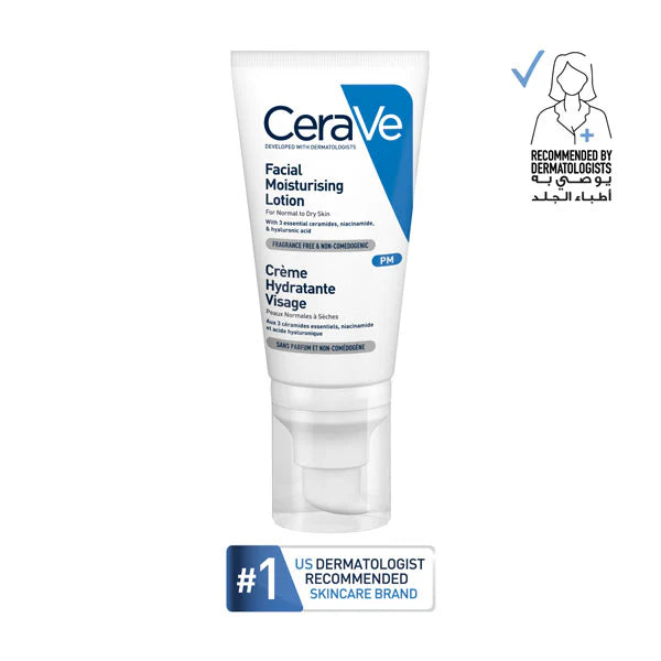 Cerave PM Facial Moisturizing Lotion Night Cream with Hyaluronic Acid 52Ml