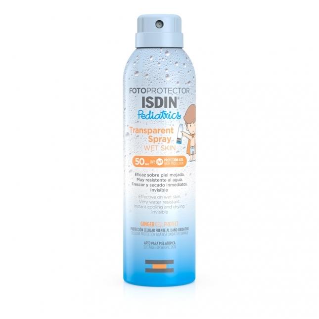 ISDIN Transparent Spray pediatrics Wet Skin SPF50+ 250ml